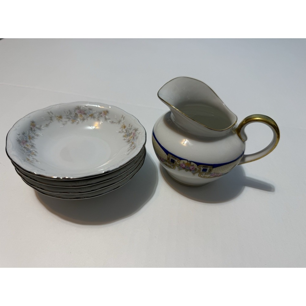 Vintage Haviland Made In Germany Creamer & Butter Plate Floral Lots Of 5